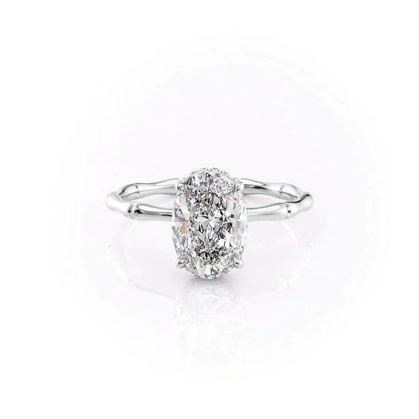 The Eve Set With A 2.5 Carat Oval Lab Diamond Online Sale