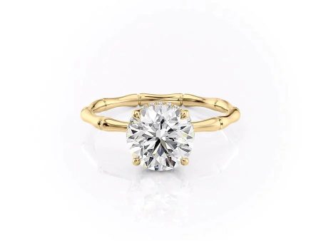 The Eve Set With A 1.5 Carat Round Lab Diamond For Discount