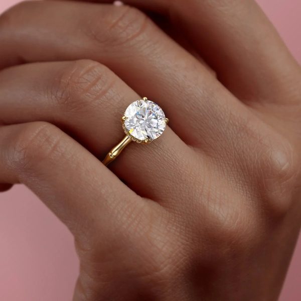 The Eve Set With A 1.5 Carat Round Lab Diamond For Discount