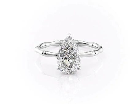 The Eve Set With A 1.5 Carat Pear Lab Diamond Online Sale