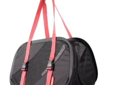 Ibiyaya-Foldable Pet Travel Carrier - Black Red Online